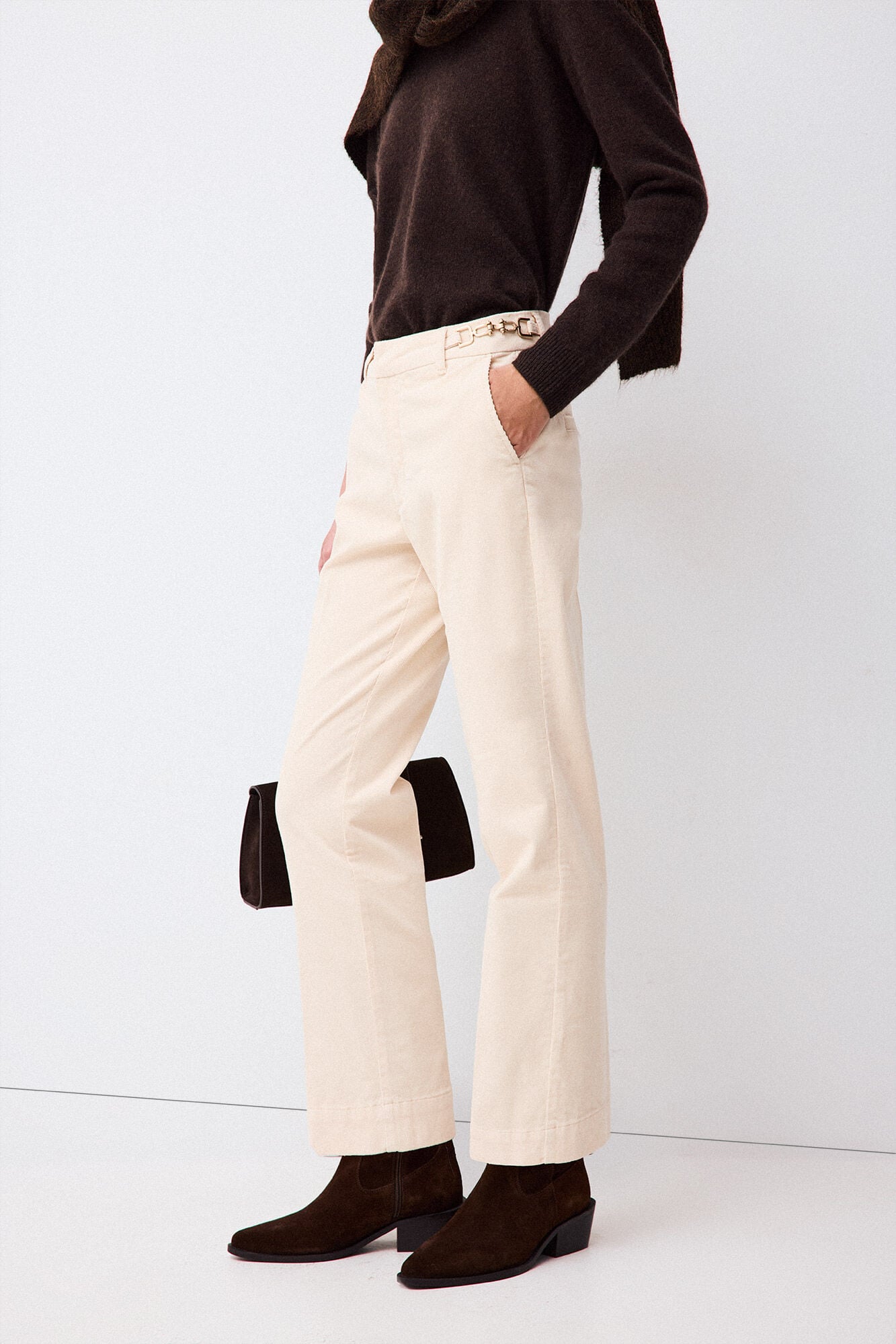 Pedro del Hierro Corduroy classic straight trousers