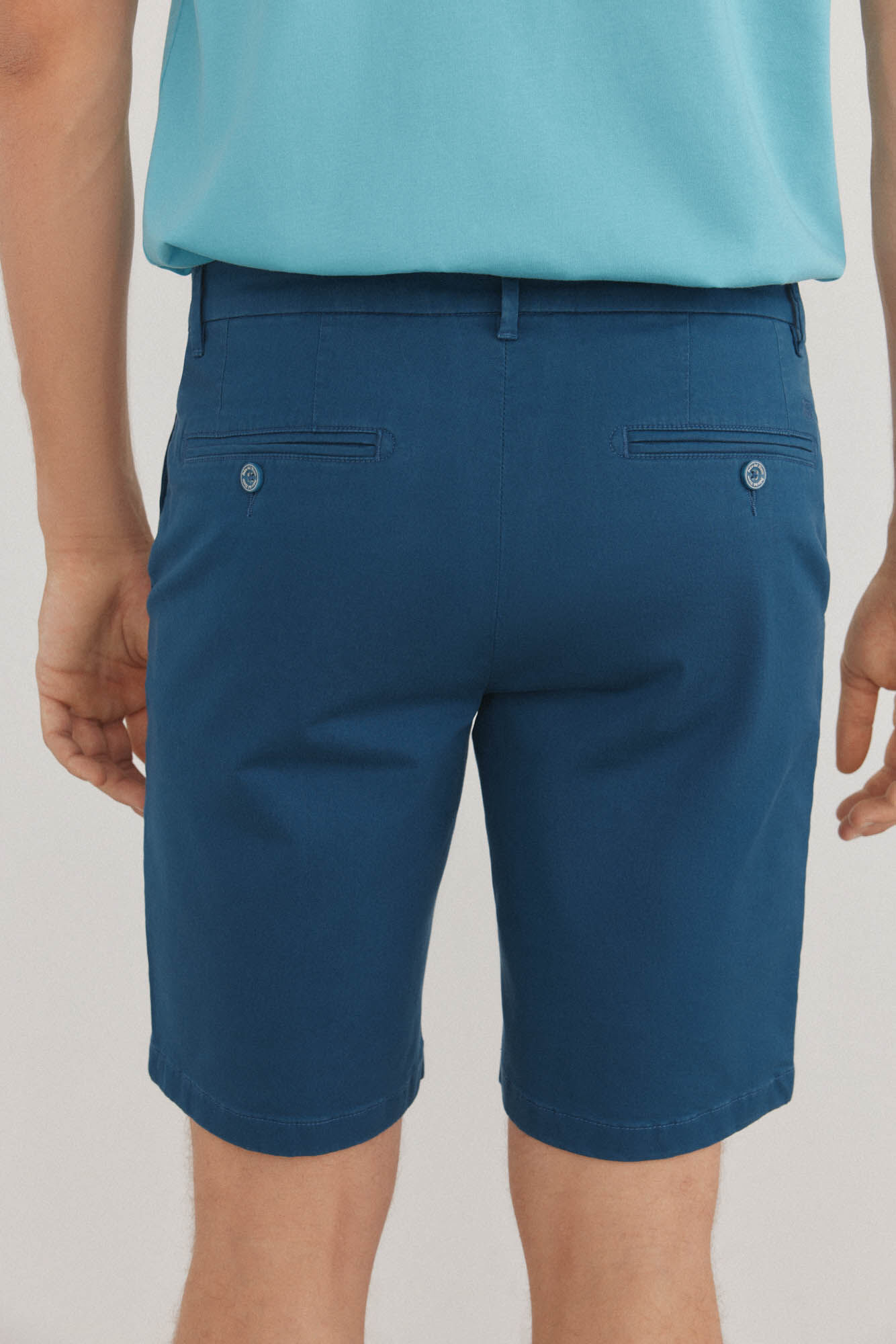 Pedro del Hierro Premium Flex chino-style Bermuda shorts  Blue