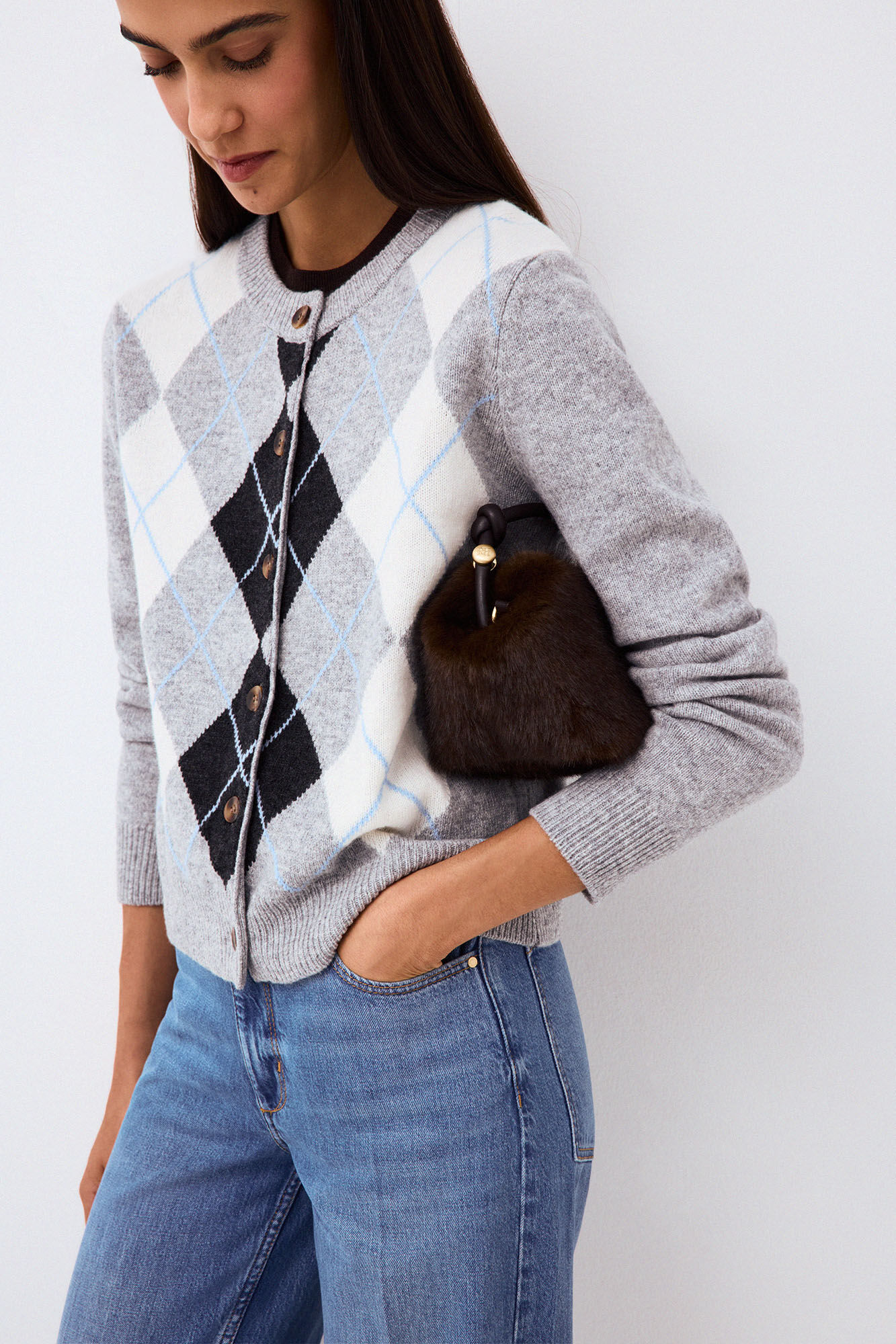 Pedro del Hierro Diamond wool jacket