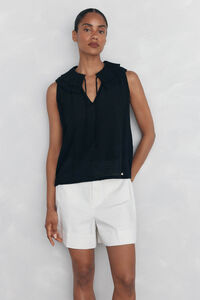 Pedro del Hierro Ruffled T-shirt