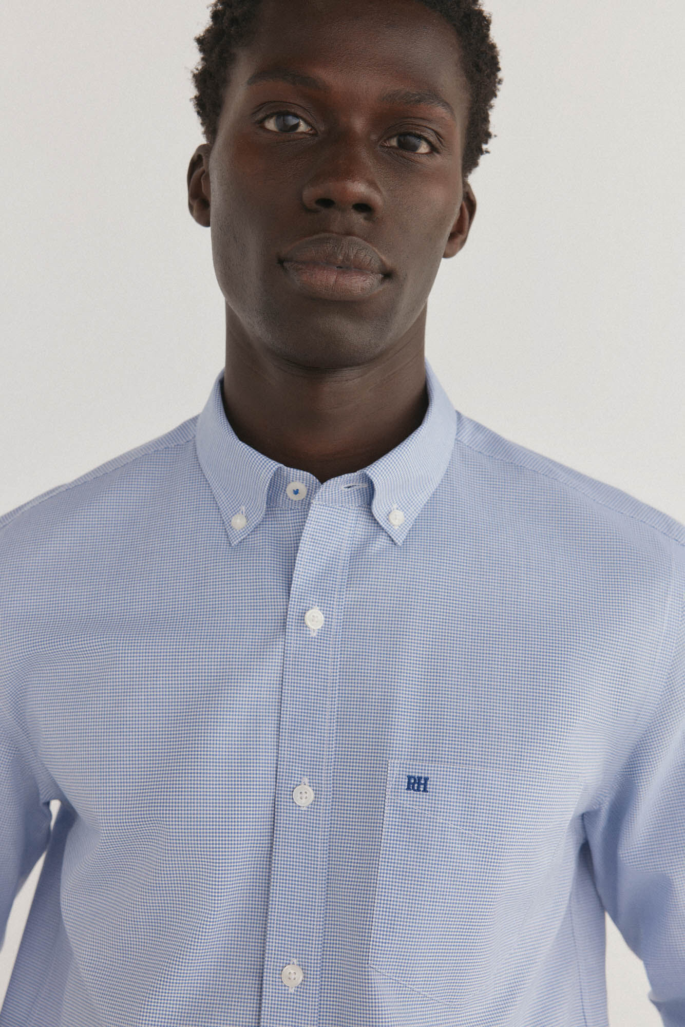 Pedro del Hierro Non-iron + stain-resistant plaid shirt