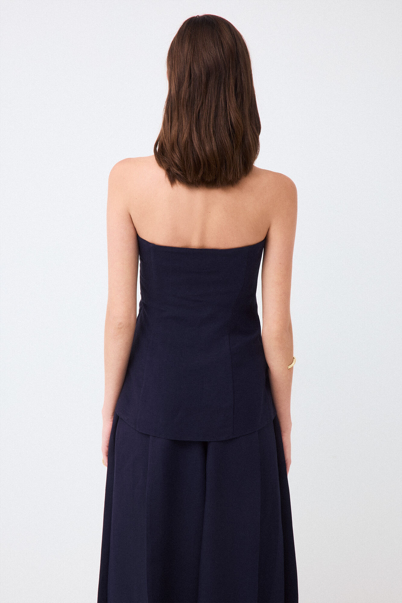 Pedro del Hierro Strapless top Blue