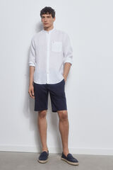 Pedro del Hierro Premium Flex chino-style Bermuda shorts  Blue