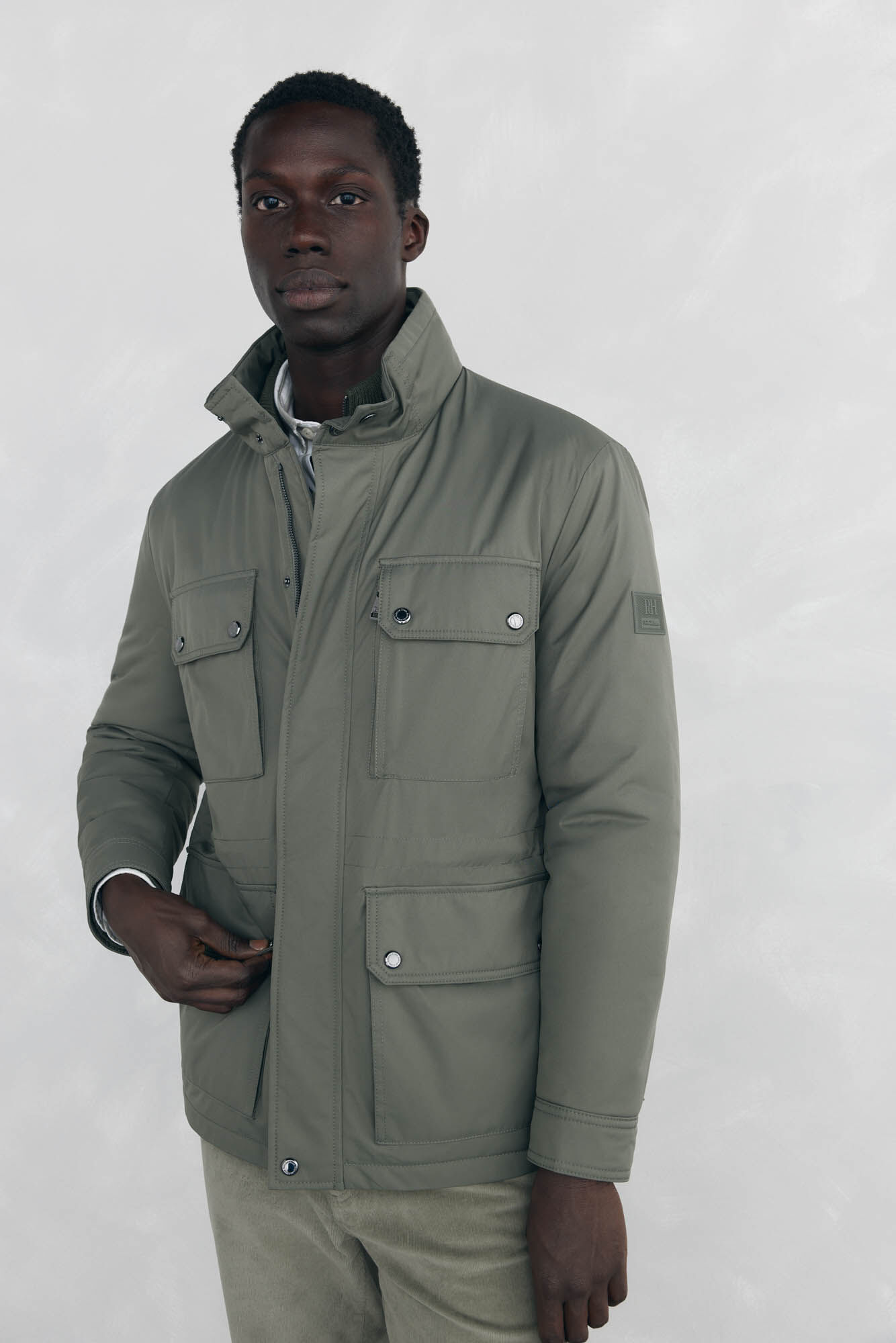Pedro del Hierro 4-pocket jacket Green