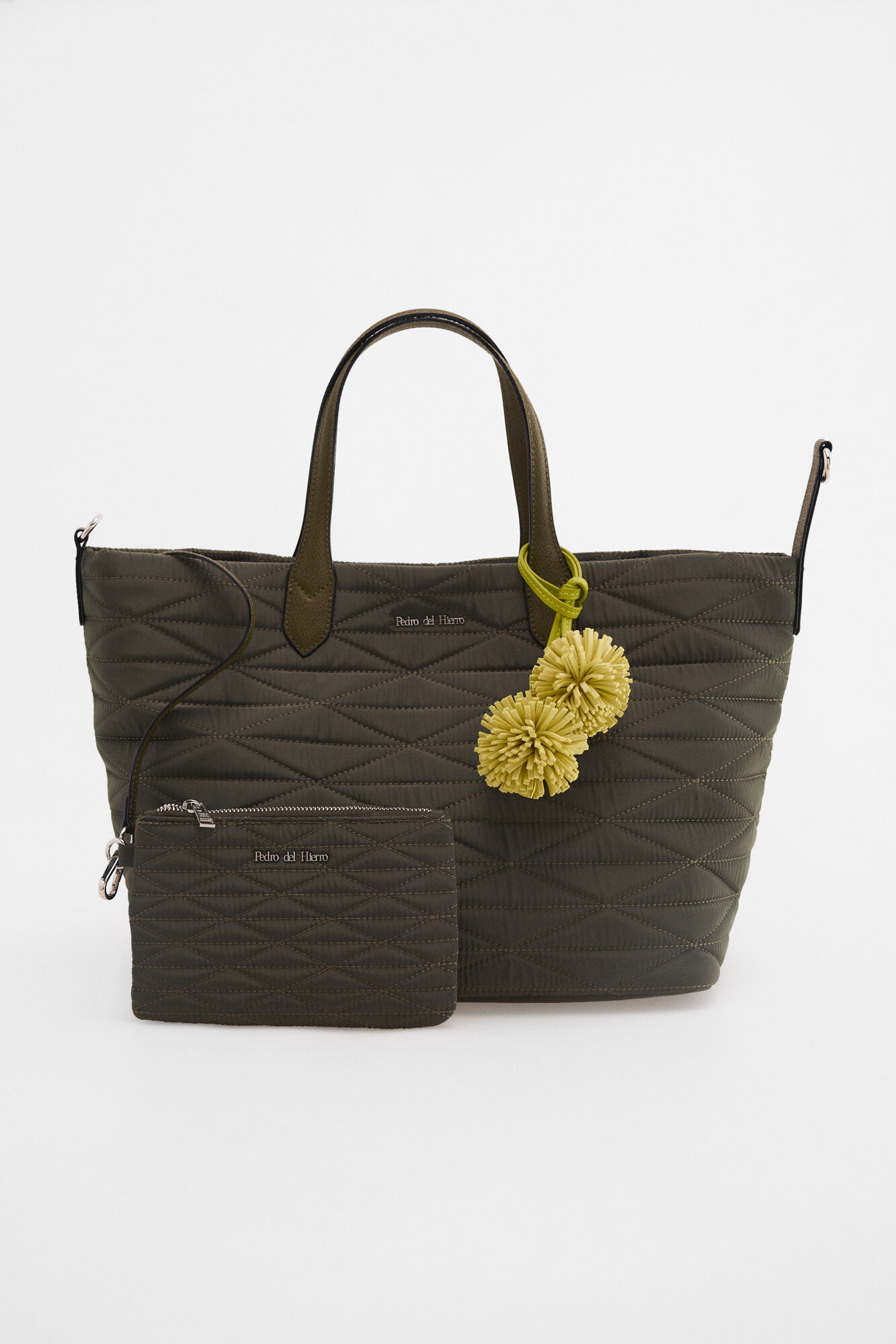 Pedro del Hierro Mala tote bag acolchoada Verde