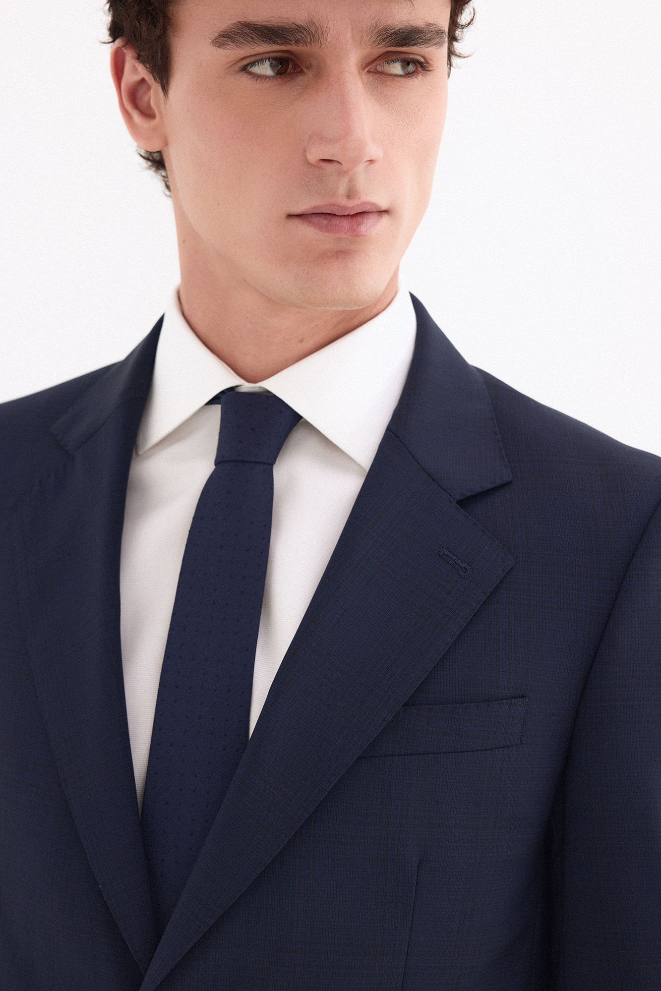 Pedro del Hierro Plaid slim fit blazer Blue