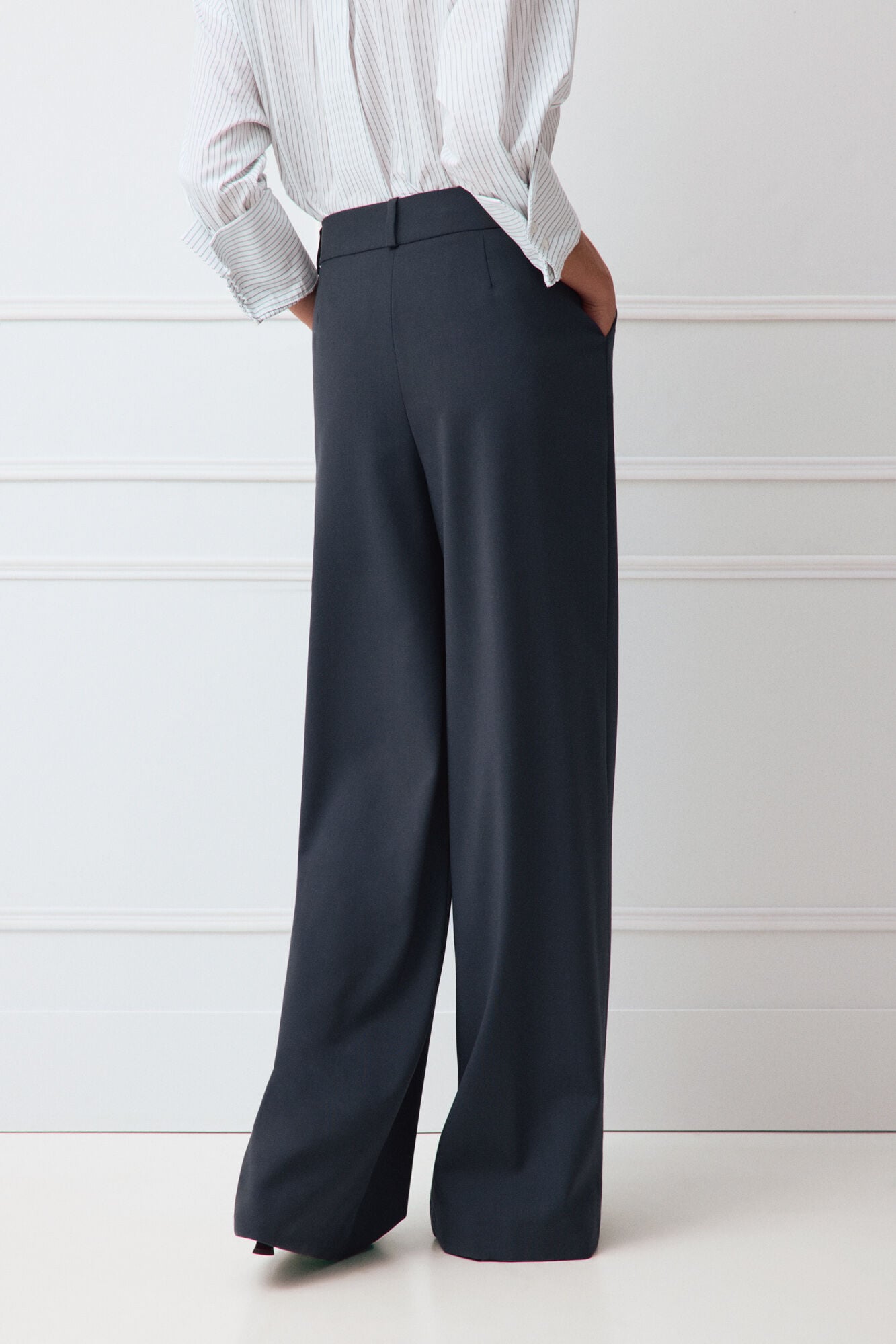 TFP by Tamara Falc&oacute; Navy suit trousers Blue