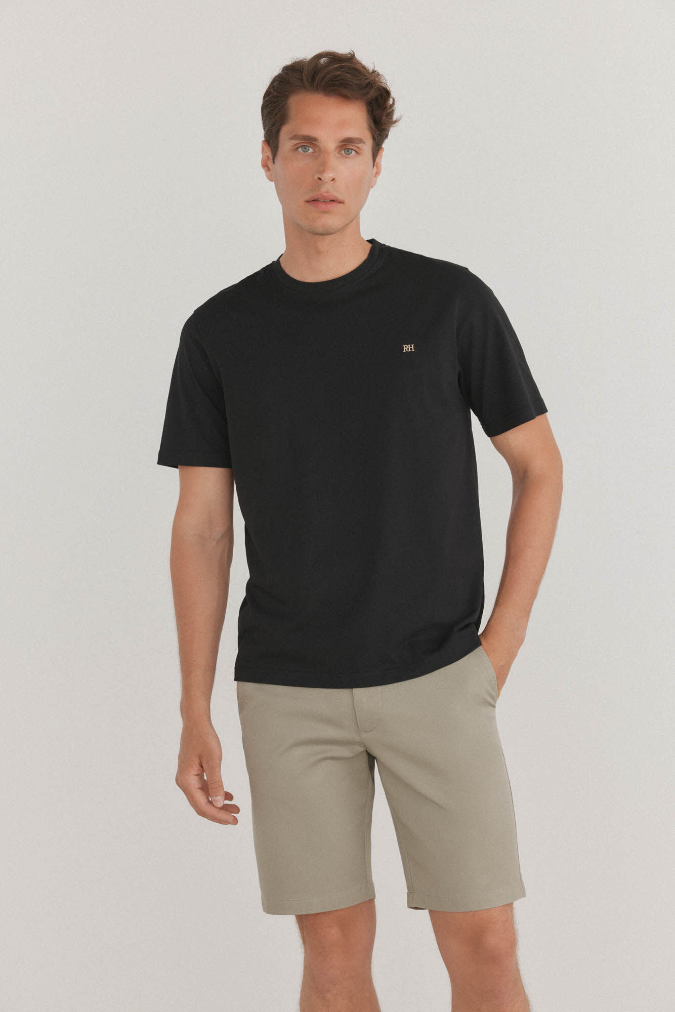Pedro del Hierro Camiseta b&aacute;sica Negro