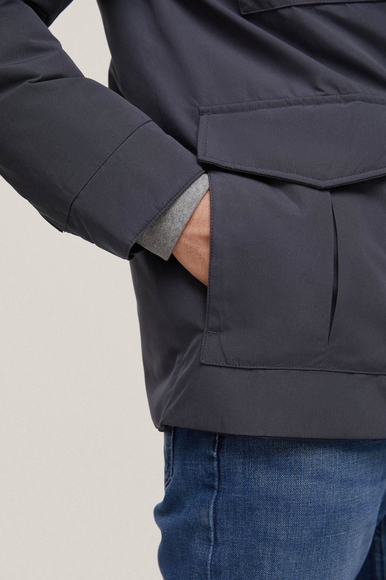 Pedro del Hierro Chaqueta reversible Cizento