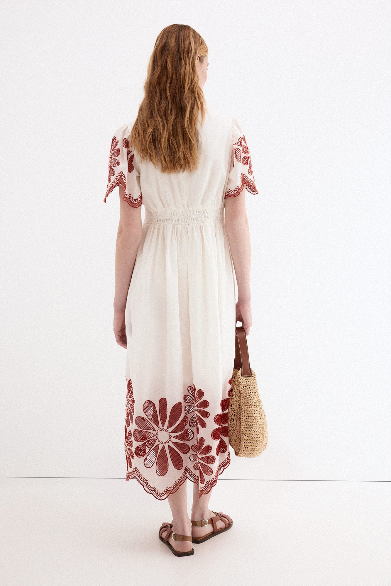 Pedro del Hierro Lace romantic dress Ecru