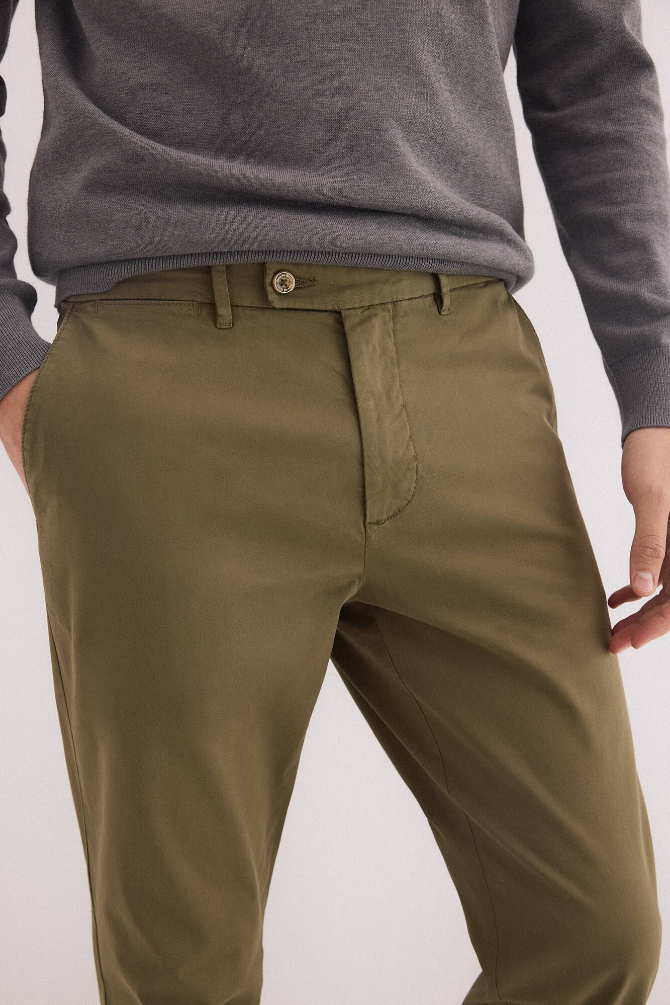 Pedro del Hierro Slim fit chinos Green