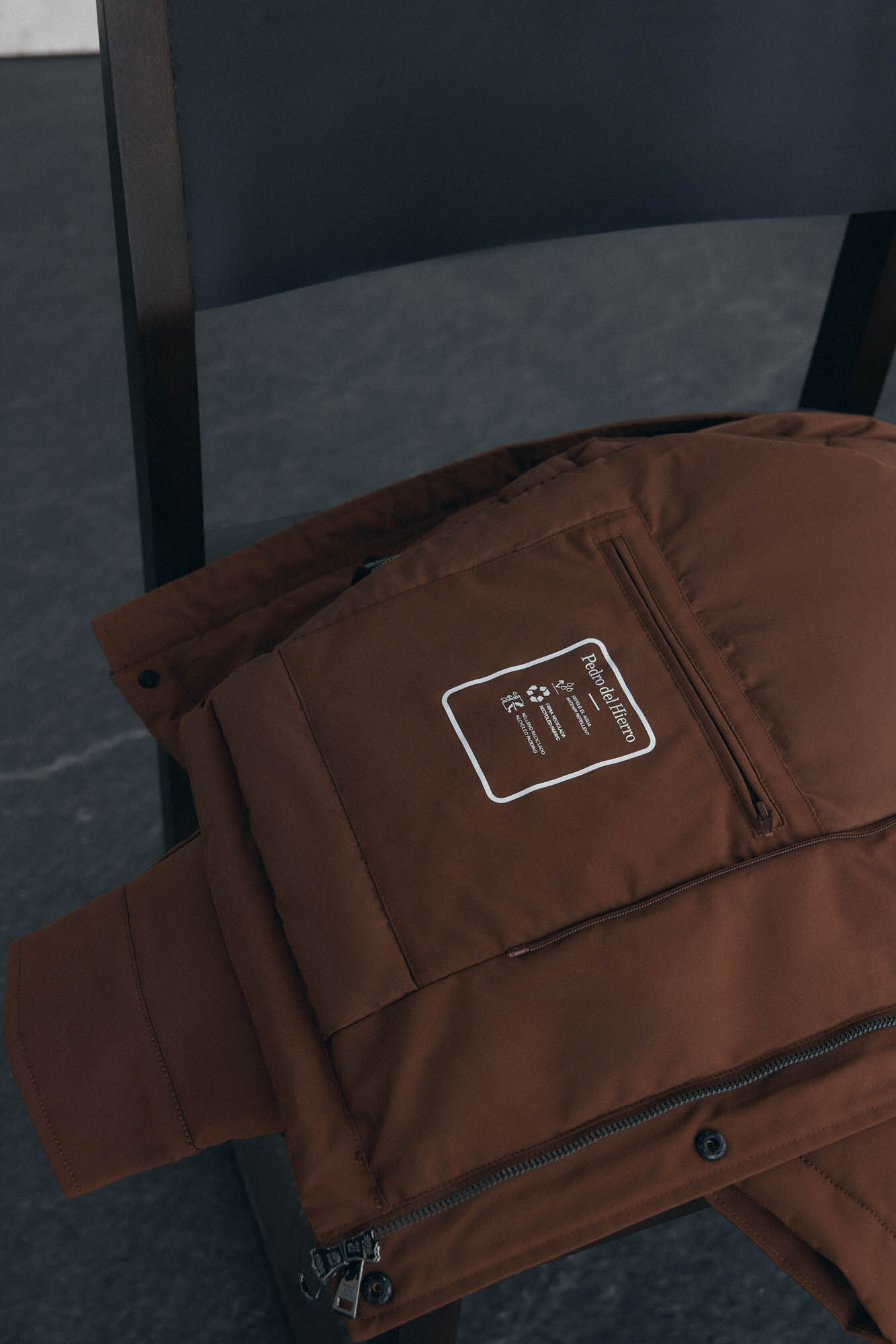 Pedro del Hierro Jacket with leaf neck Brown