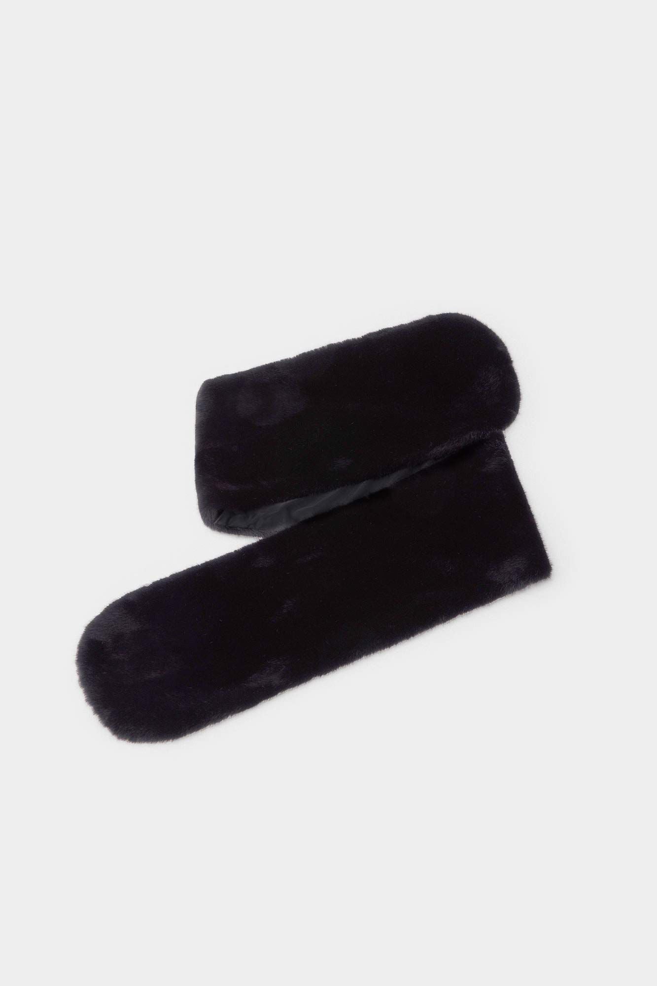 Pedro del Hierro Faux fur scarf Black