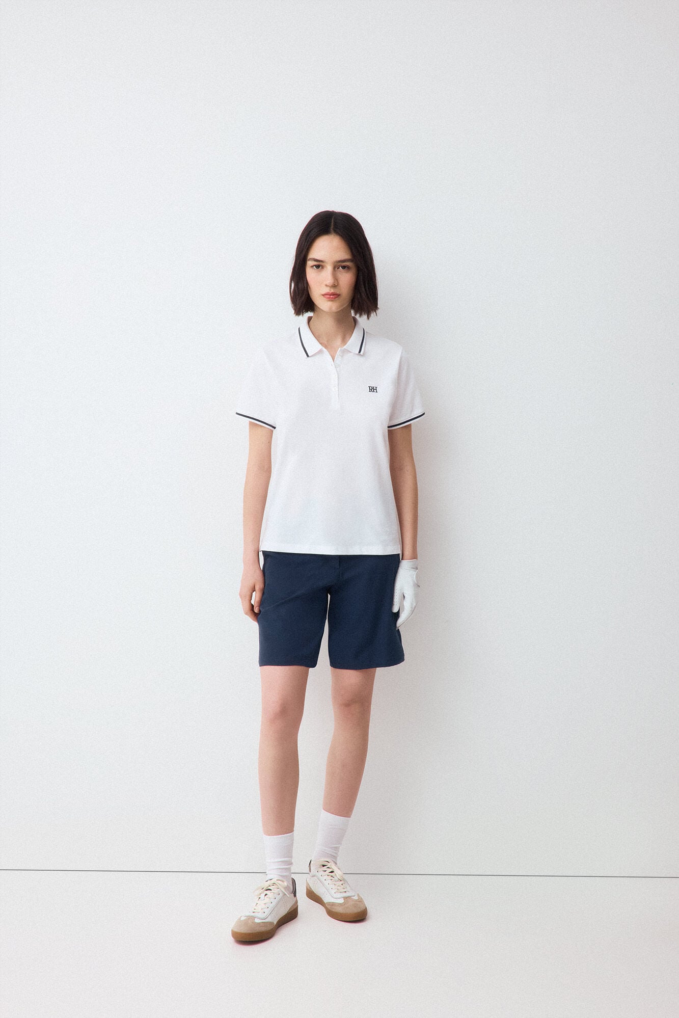 Pedro del Hierro Short-sleeved polo shirt White