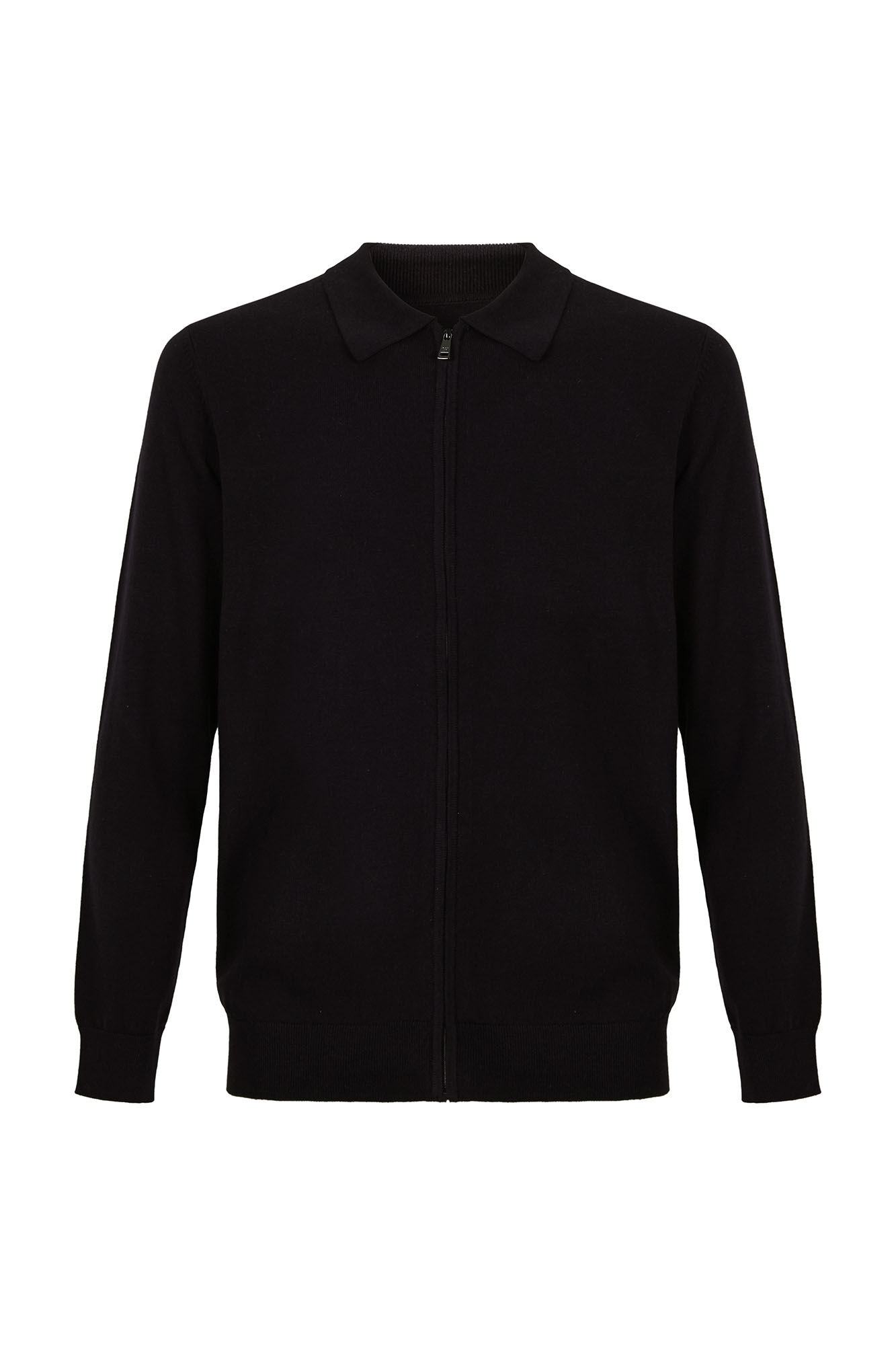 Pedro del Hierro Cotton silk cashmere cardigan Black