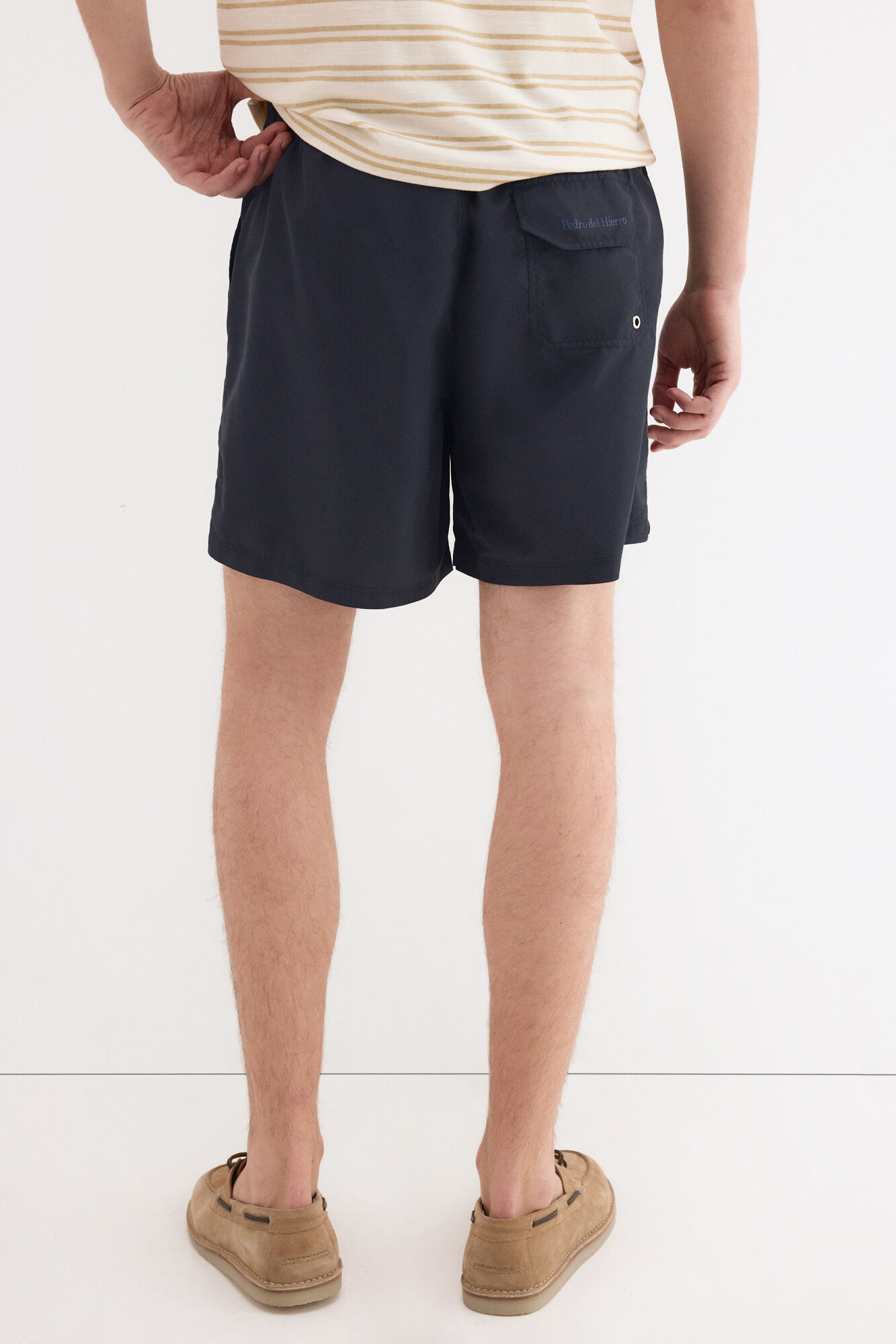 Pedro del Hierro Plain basic swimwear Blue