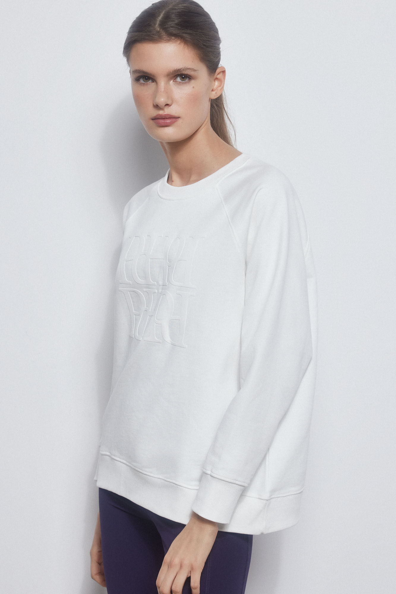 Pedro del Hierro Sudadera logo bolsillo canguro Beige