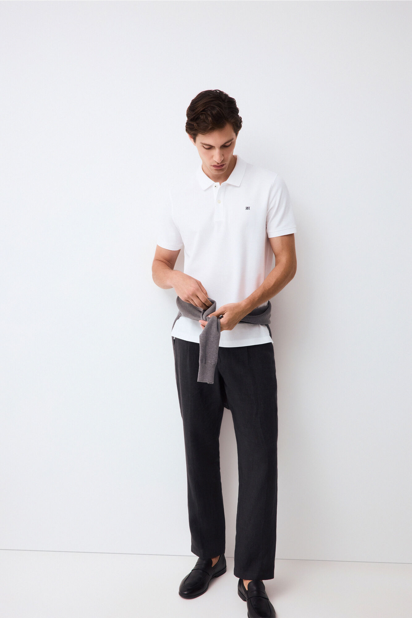 Pedro del Hierro Polo b&aacute;sico slim piqu&eacute;