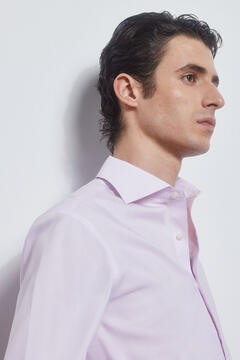Pedro del Hierro Camisa vestir lisa non iron + antimanchas Pink