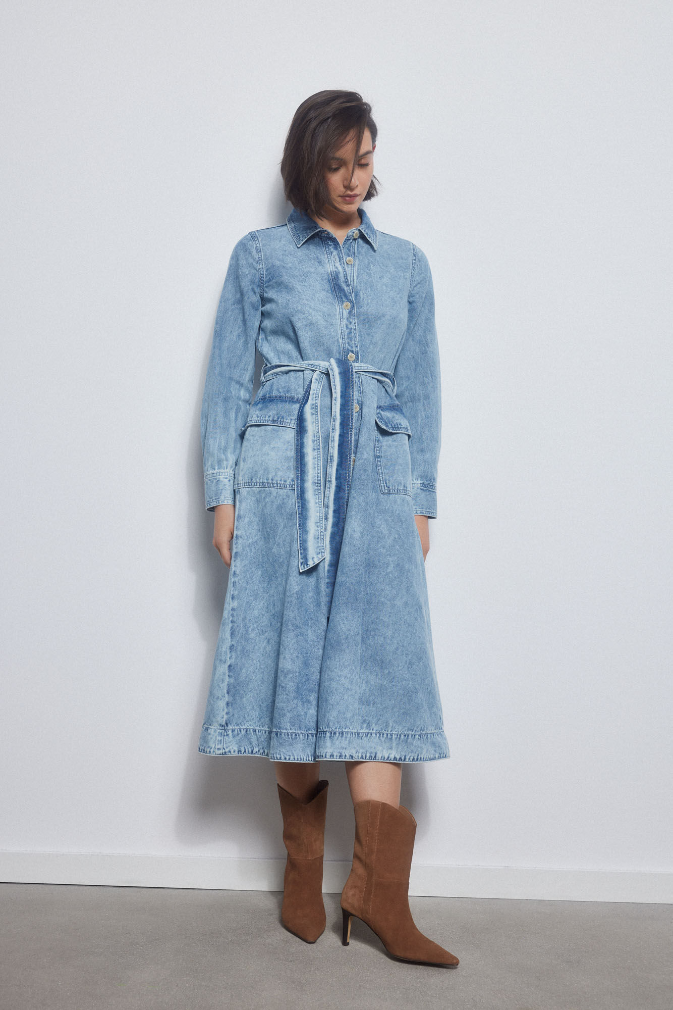 Pedro del Hierro Denim dress Blue