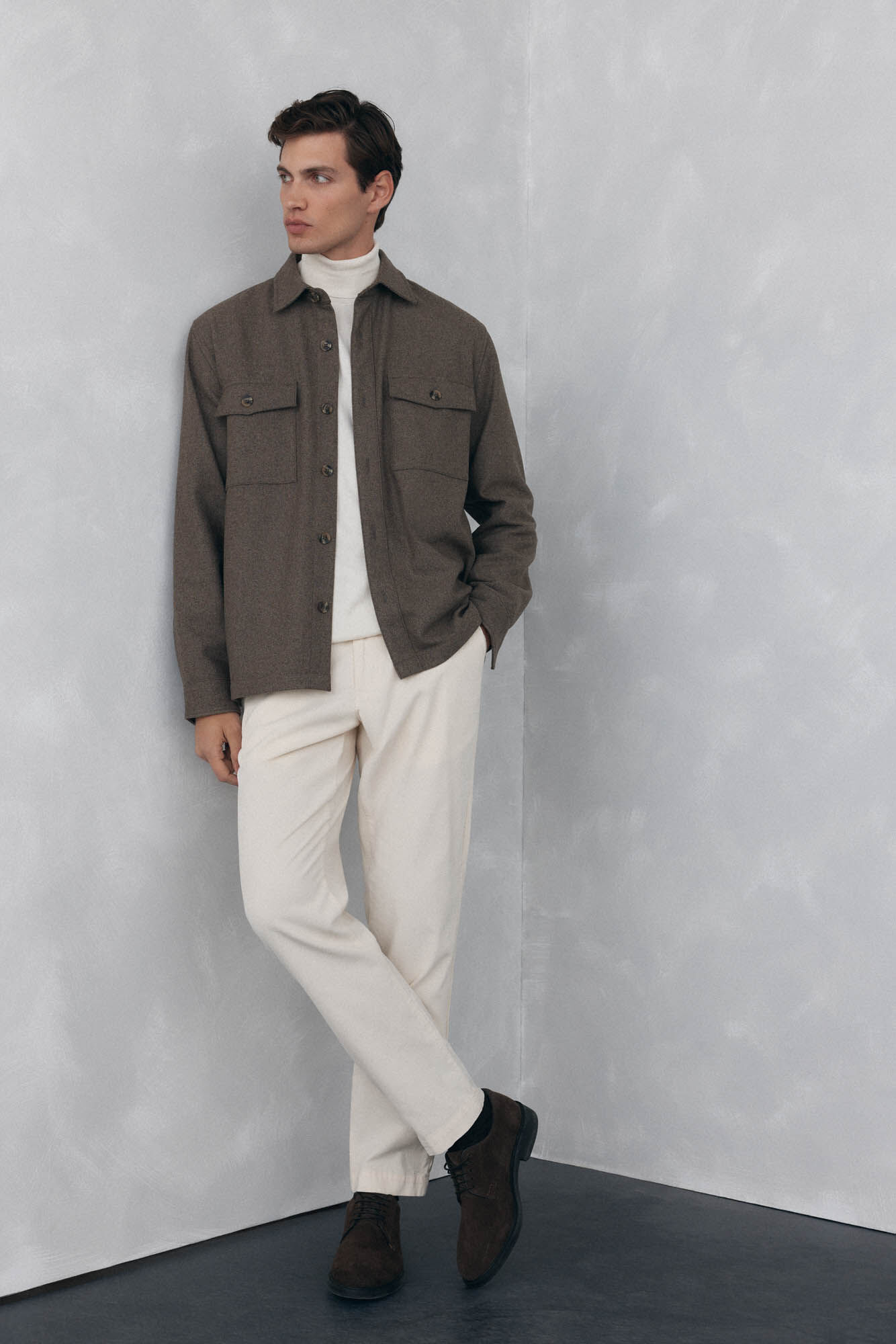 Pedro del Hierro Plain wool overshirt
