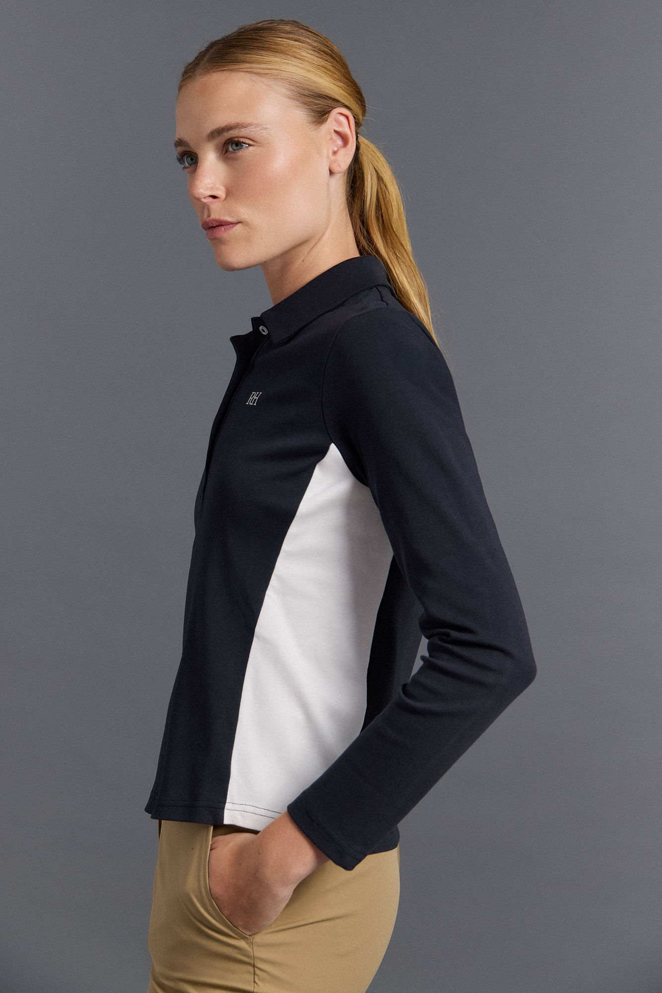 Pedro del Hierro Polo t&eacute;cnico contrastes golf