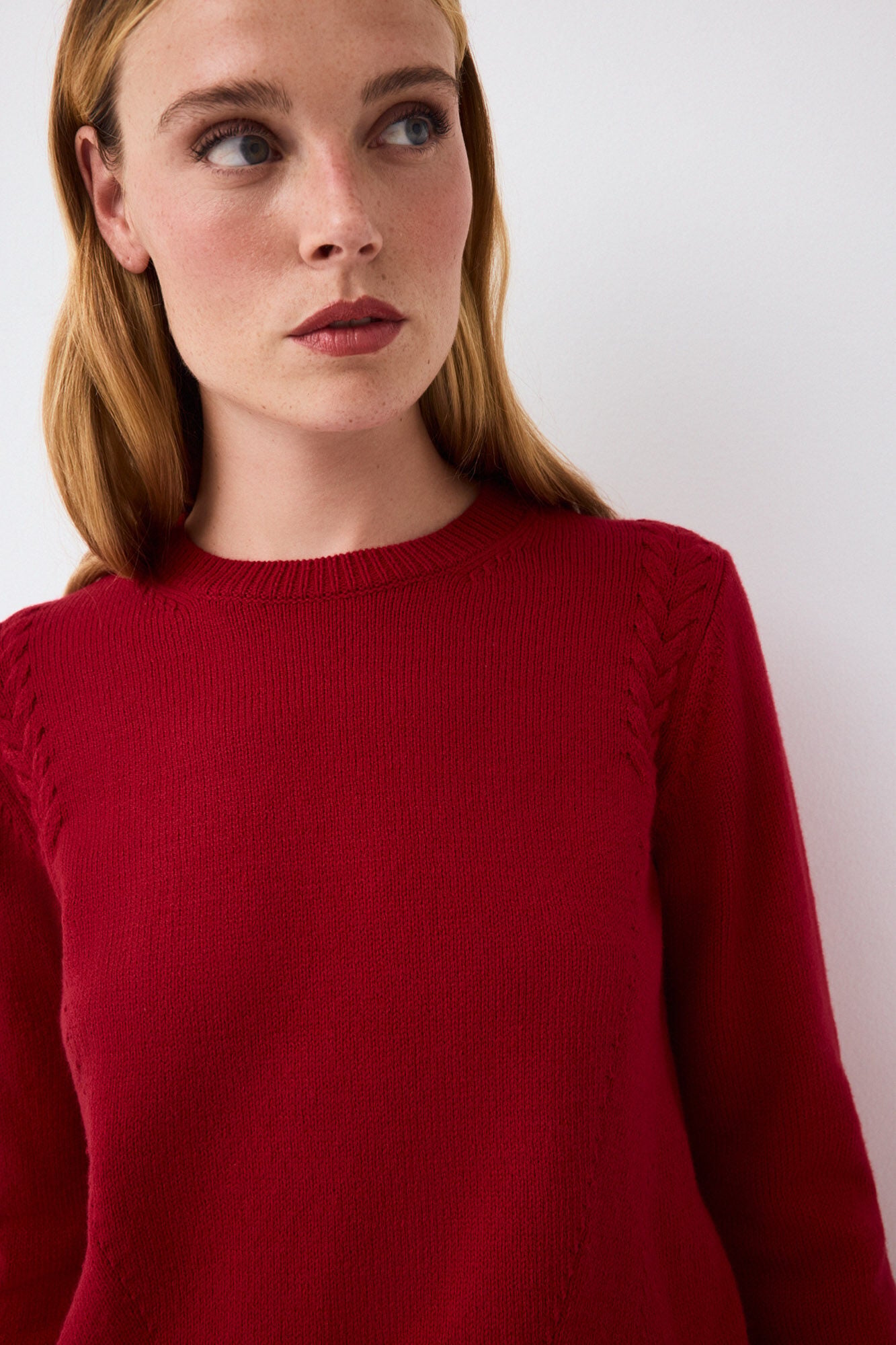 Pedro del Hierro Cross-knit detail jumper