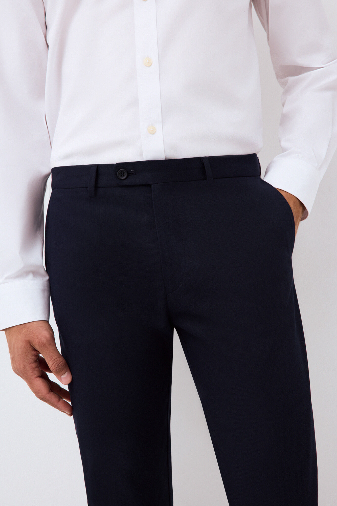 Pedro del Hierro Oversized slim chinos Blue