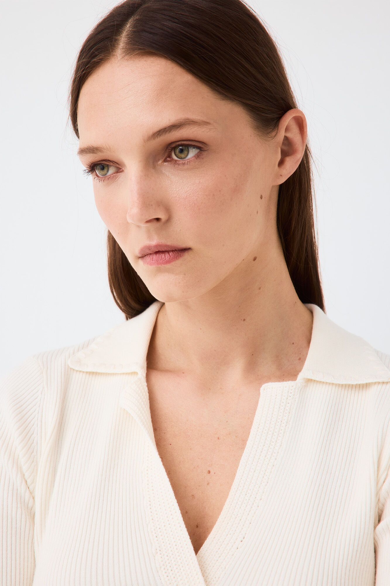 Pedro del Hierro Jersey cuello polo crochet