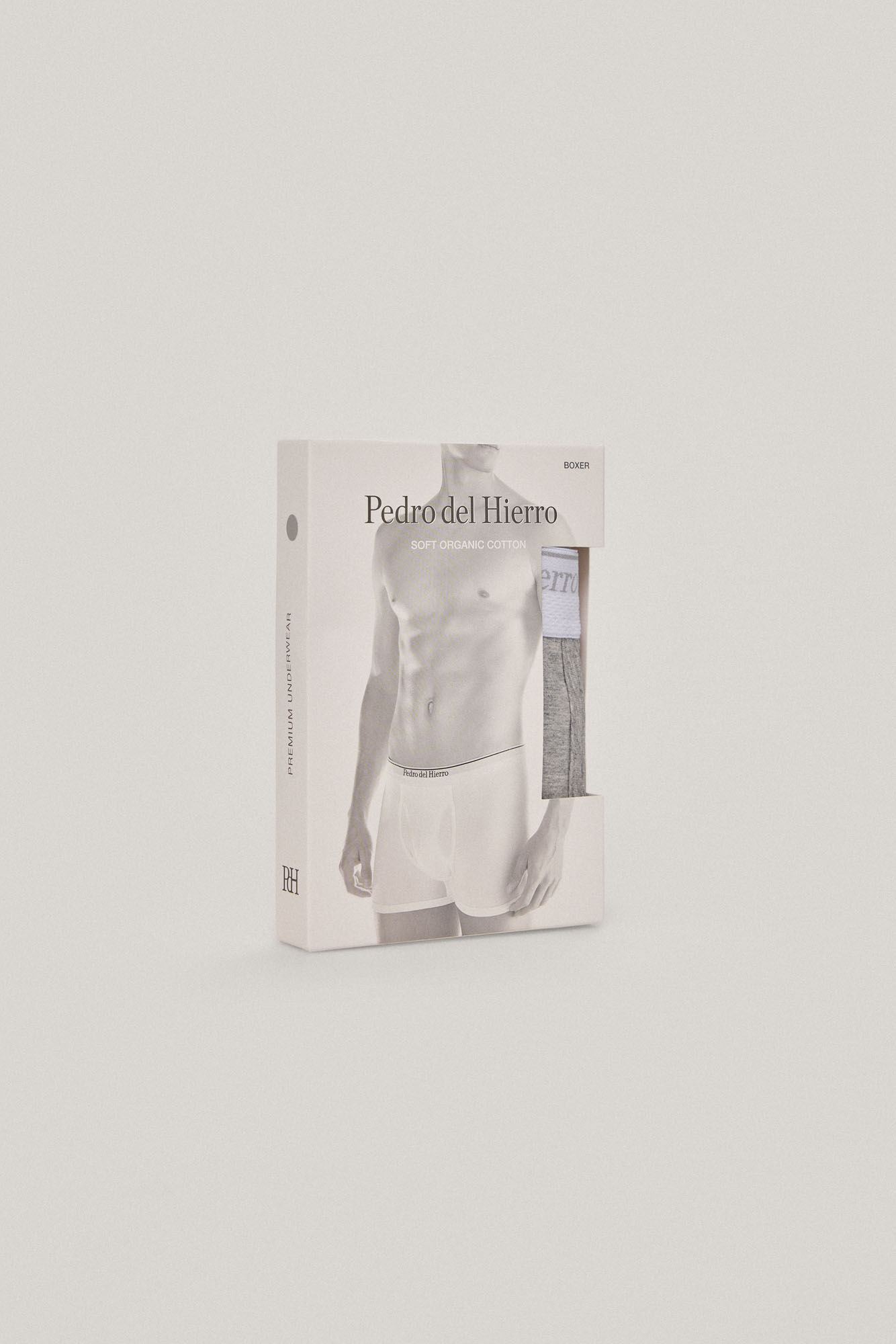 Pedro del Hierro Boxer punto liso Gris