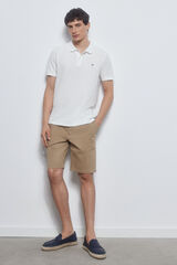 Pedro del Hierro Premium Flex chino-style Bermuda shorts  Beige