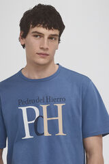 Pedro del Hierro Logo T-shirt Blue