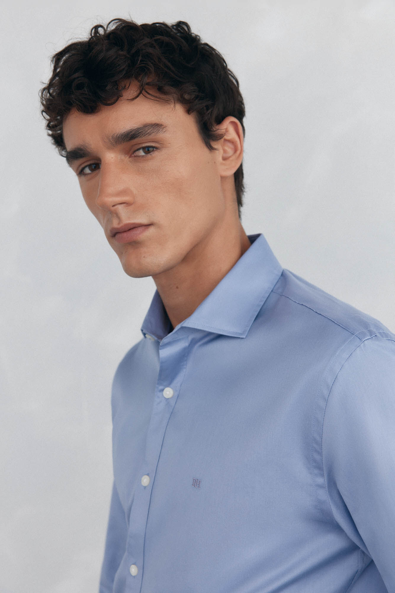 Pedro del Hierro Plain twill shirt, easy iron + anti-odor, slim fit