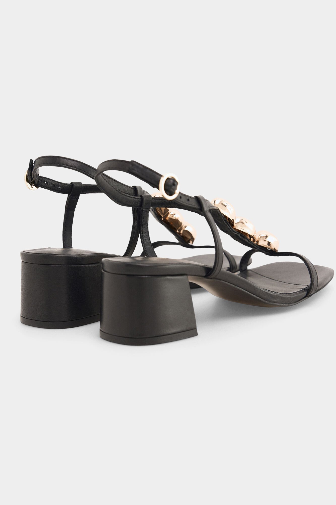 Pedro del Hierro Jewel sandal Black