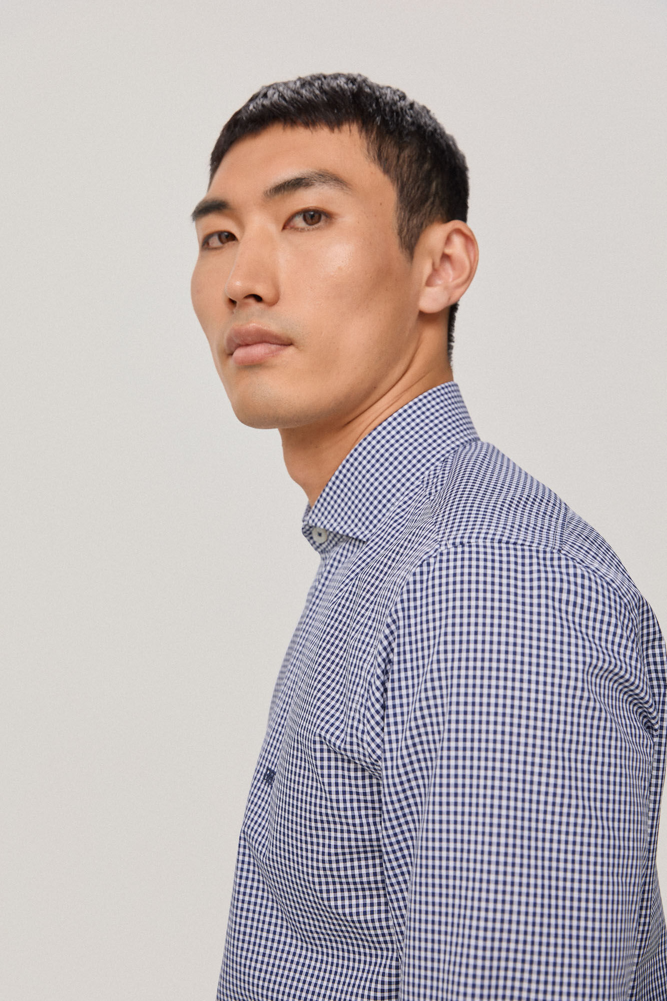 Pedro del Hierro Camisa cuadro vichy slim facil plancha libre de olores Blue