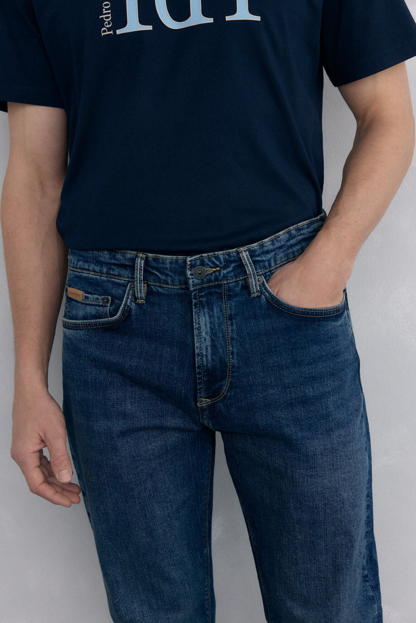 Pedro del Hierro Cal&ccedil;as jeans regular fit Azul