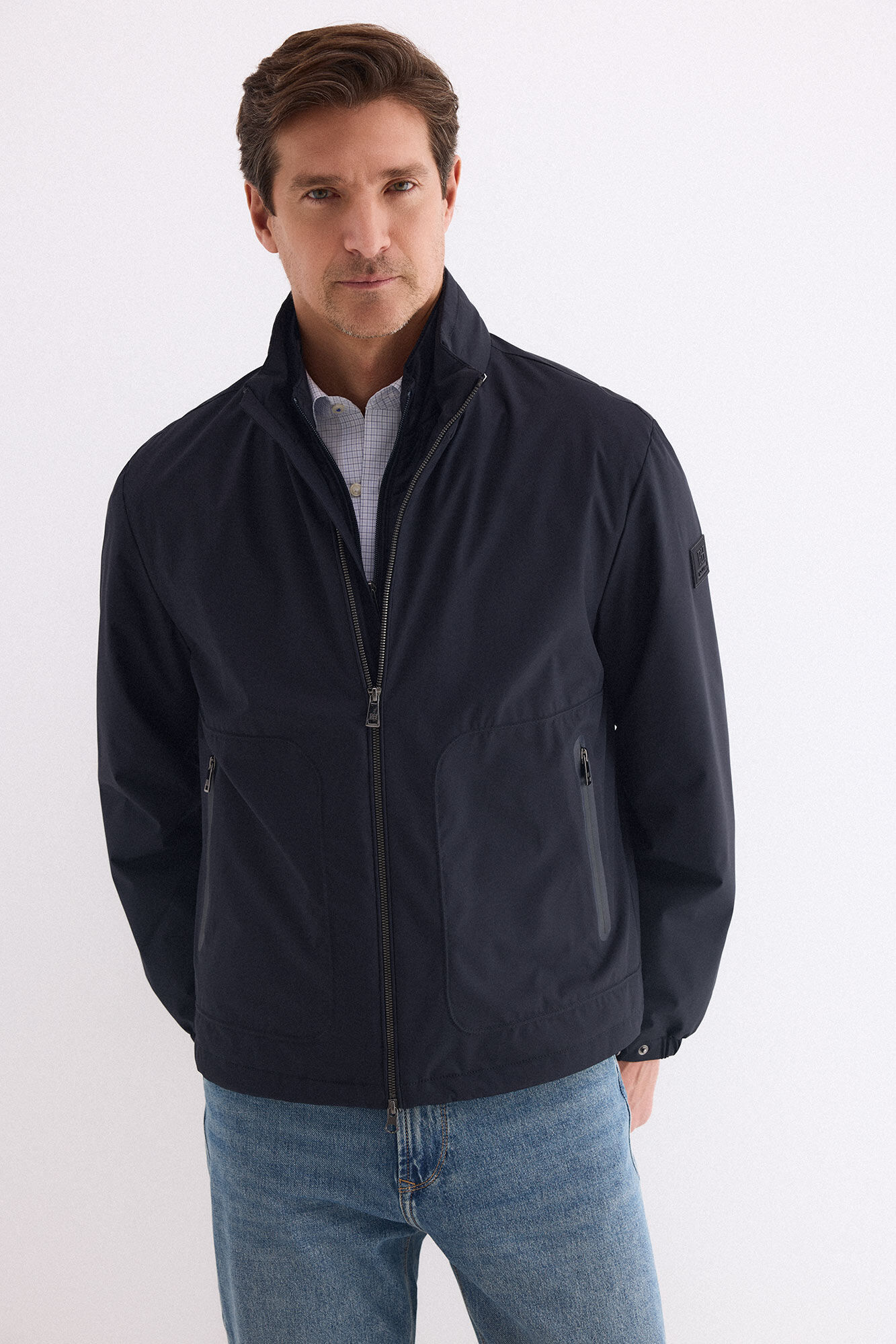 Pedro del Hierro Removable lining jacket Blue