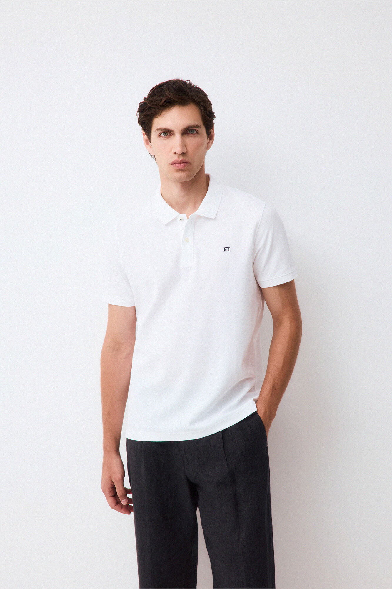 Pedro del Hierro Polo b&aacute;sico slim piqu&eacute;
