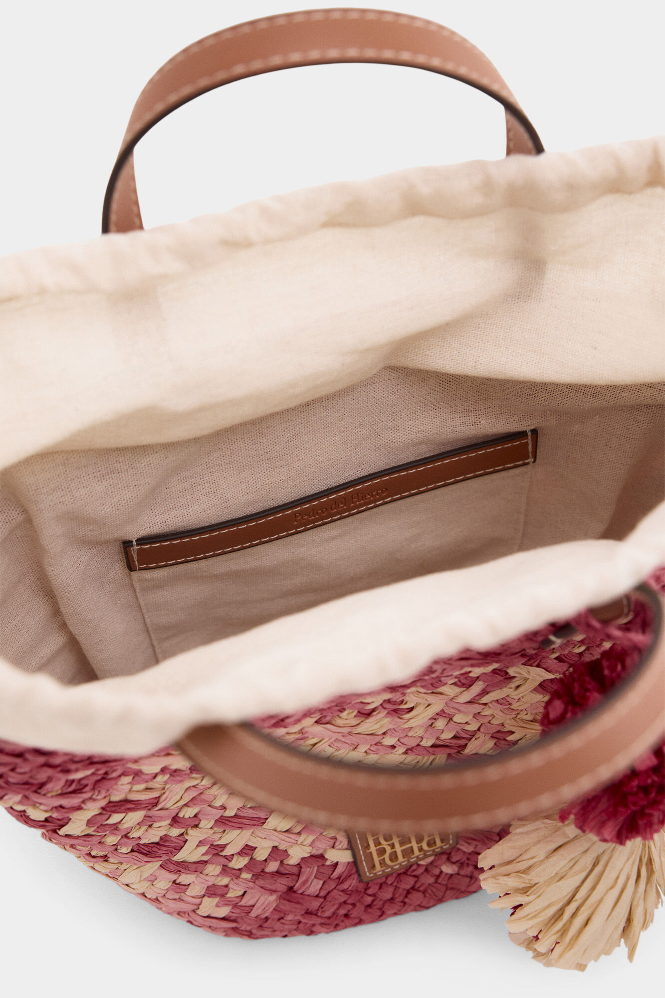 Pedro del Hierro Basket bag Pink