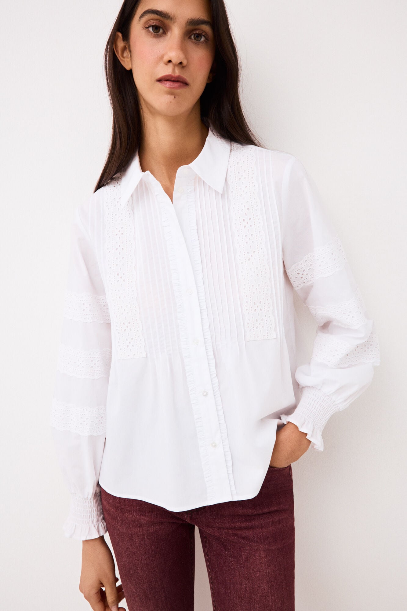 Pedro del Hierro Embroidered romantic blouse