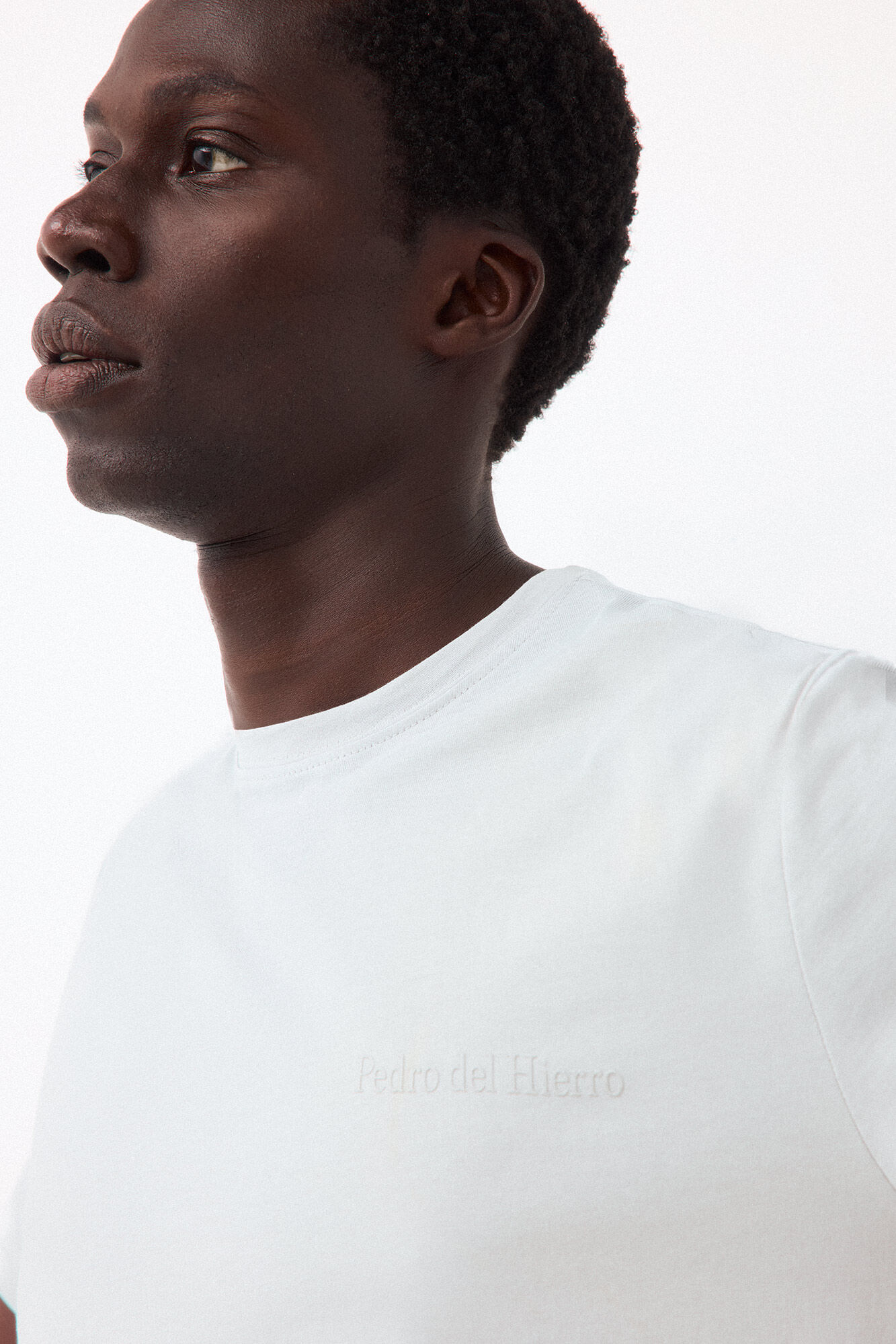 Pedro del Hierro Camiseta logo peque&ntilde;o Gris