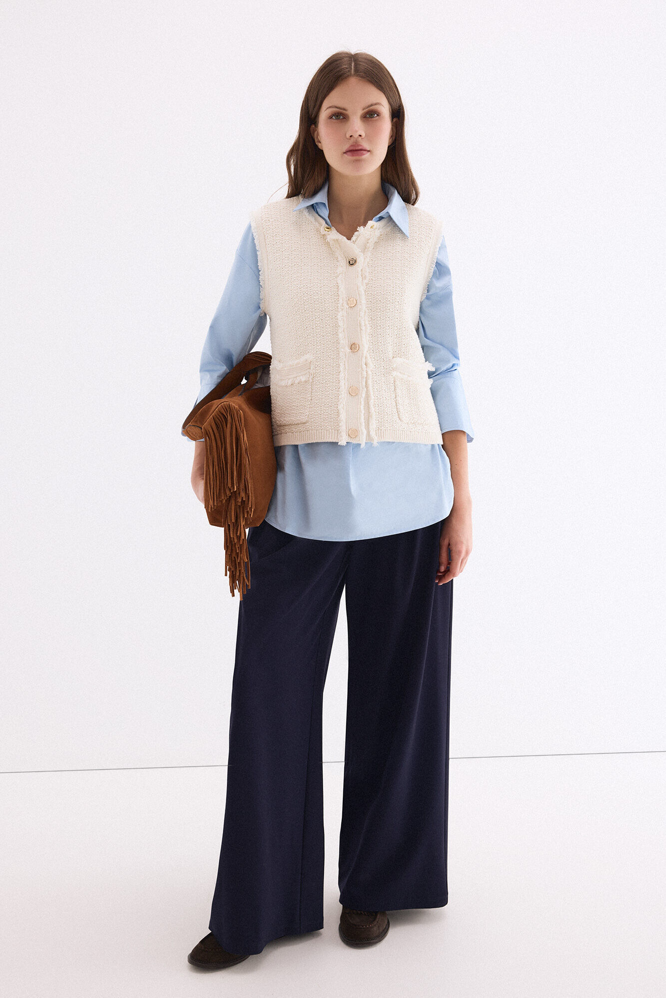 Pedro del Hierro Textured knit gilet