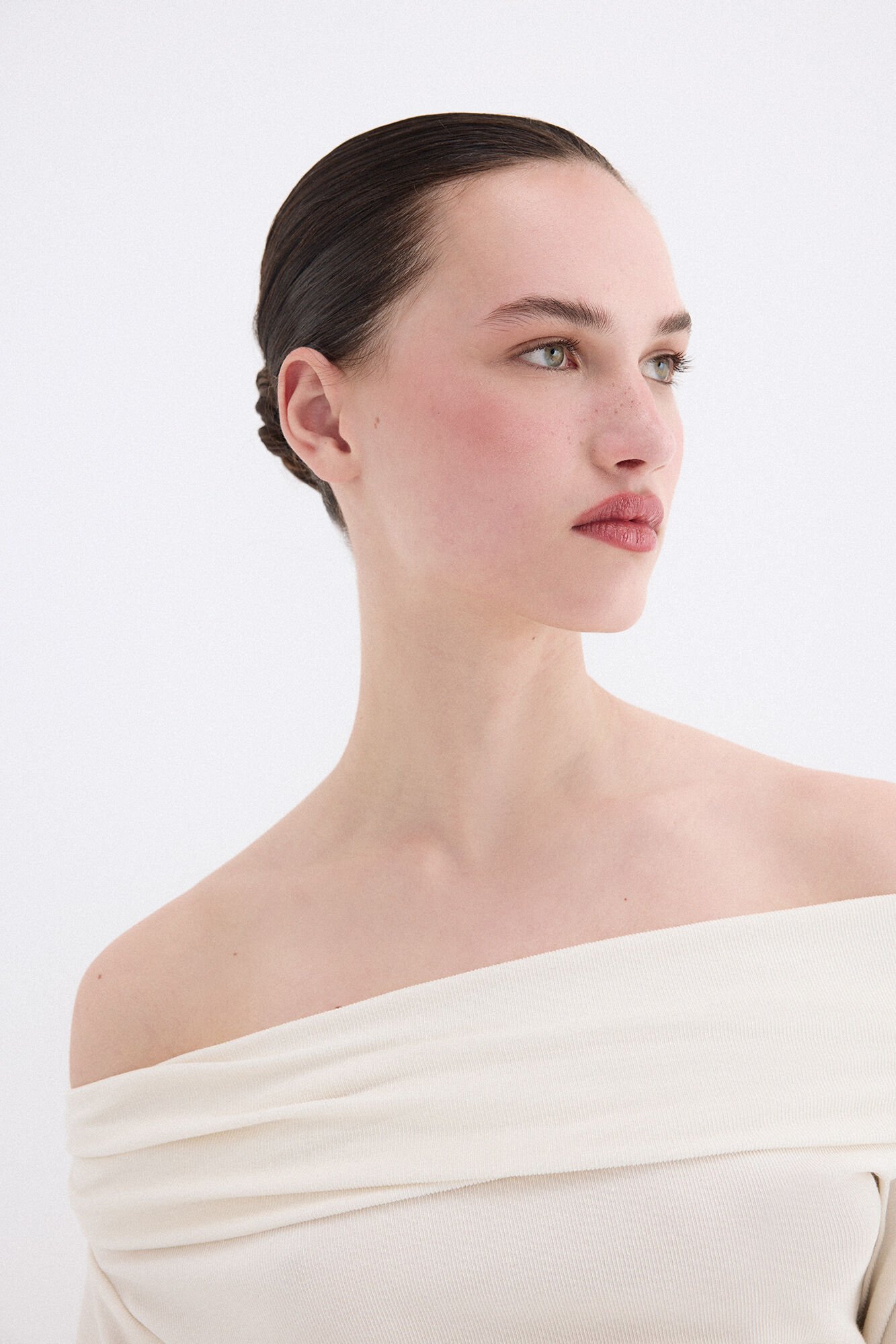 Pedro del Hierro Ruched panel top Ecru