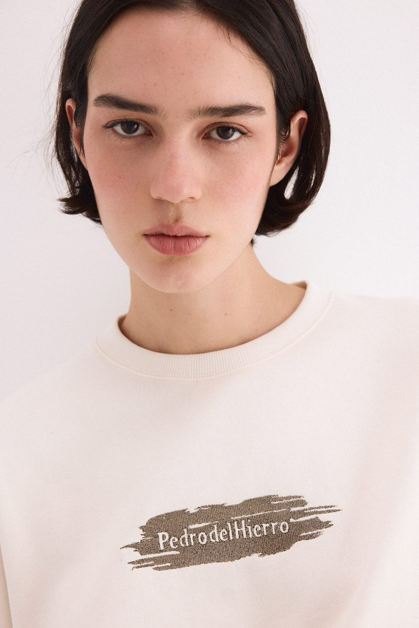 Pedro del Hierro Pedro del Hierro lurex sweatshirt Ecru