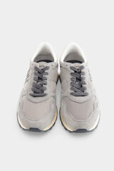 Pedro del Hierro Leather and textile sneaker Grey