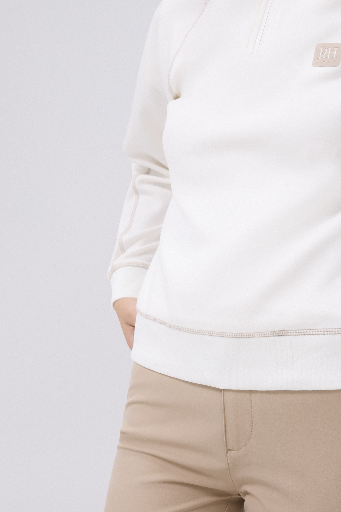Pedro del Hierro Sudadera soft touch golf Crudo