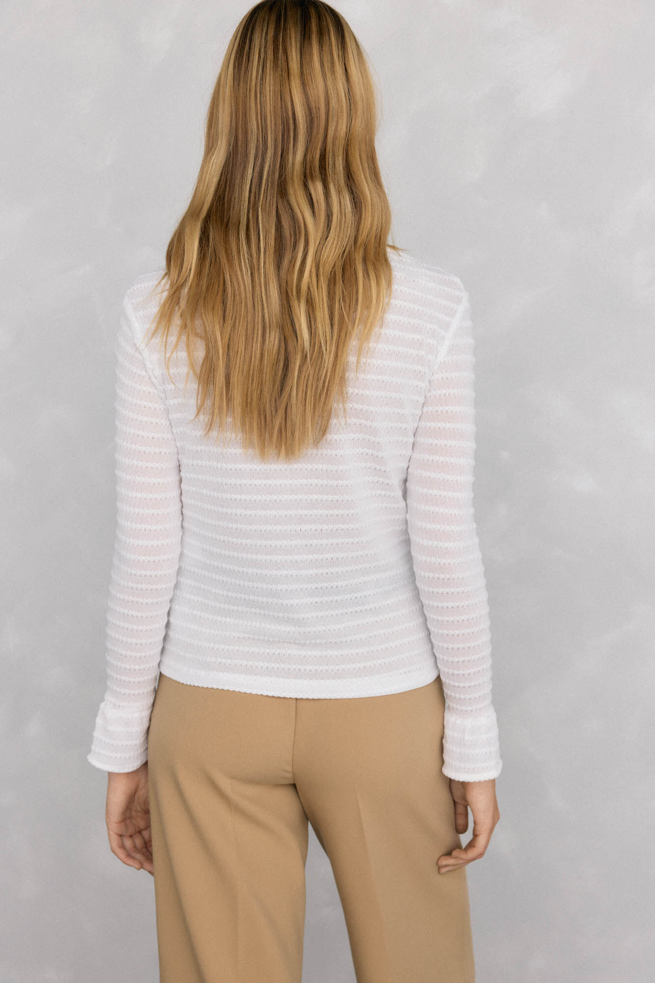 Pedro del Hierro Camiseta estruturada franzida Branco