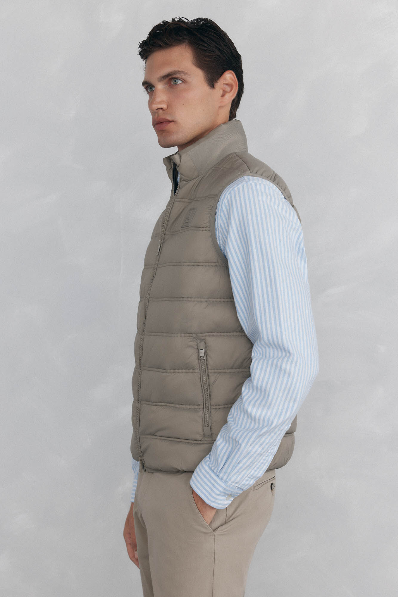 Pedro del Hierro Ultralight gilet  Beige