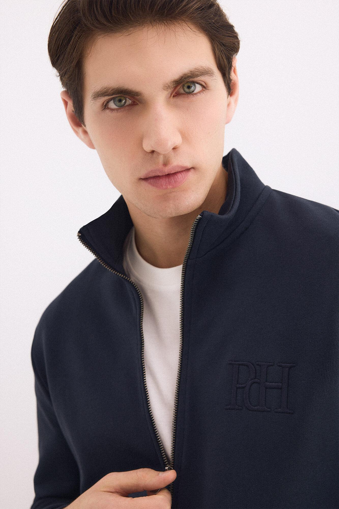 Pedro del Hierro Logo cardigan Blue