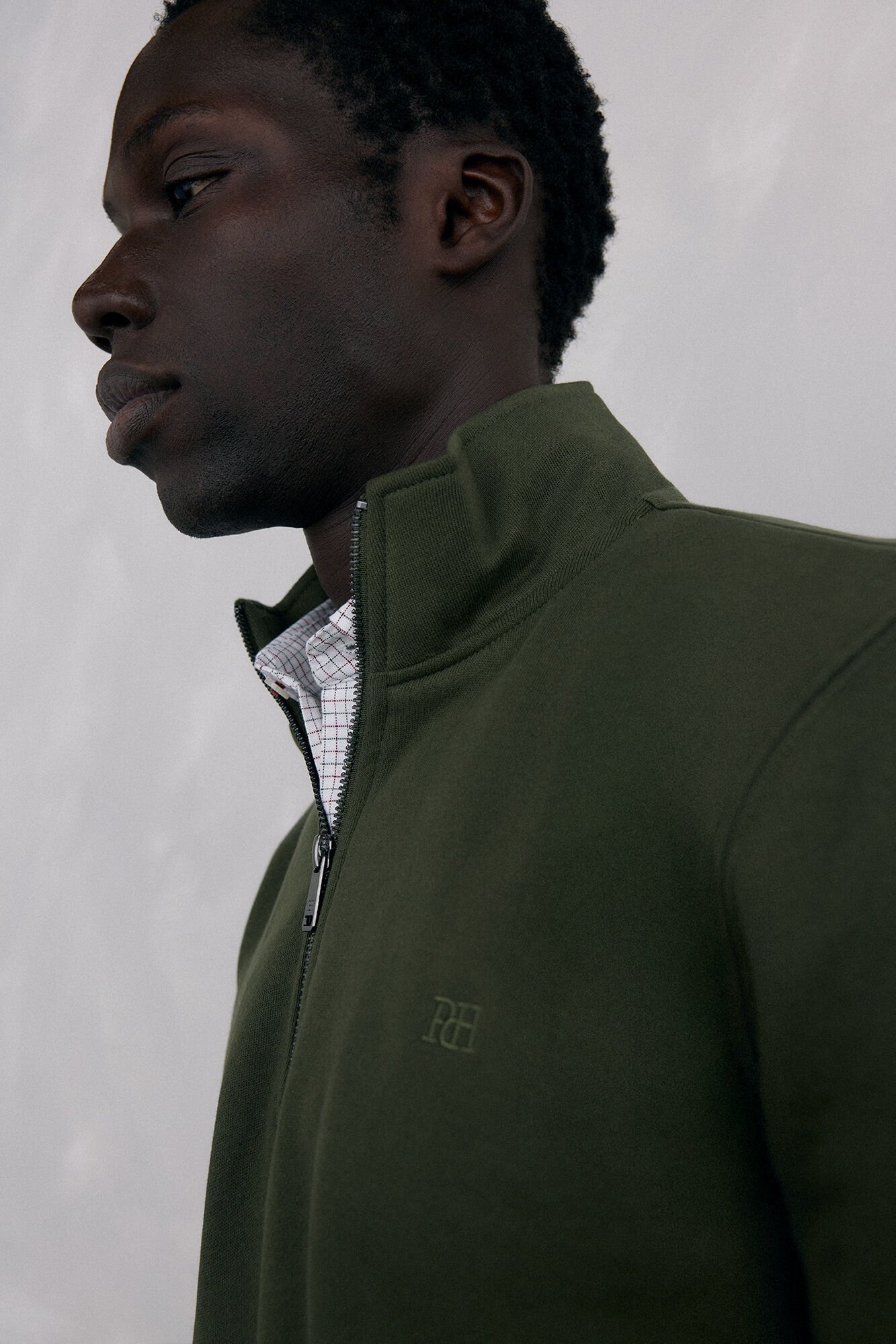 Pedro del Hierro Zip-neck sweatshirt Green